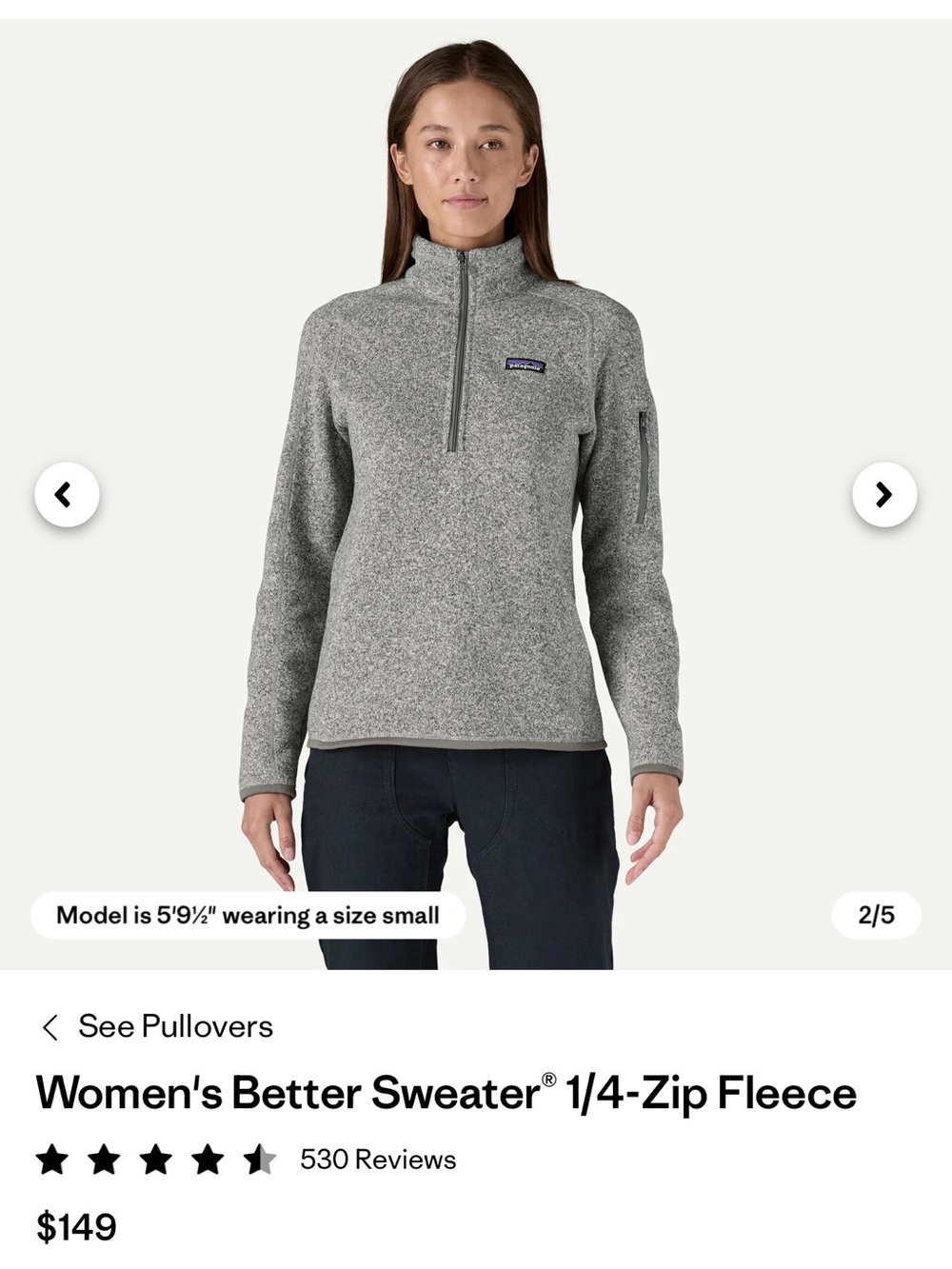 Patagonia 1/4-Zip Women's Sweater